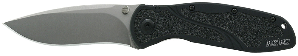 Kershaw Blur 1670S30V Folder 3.40" CPM S30V Recurve Drop Point Blade, Black Anodized Aluminum Handle