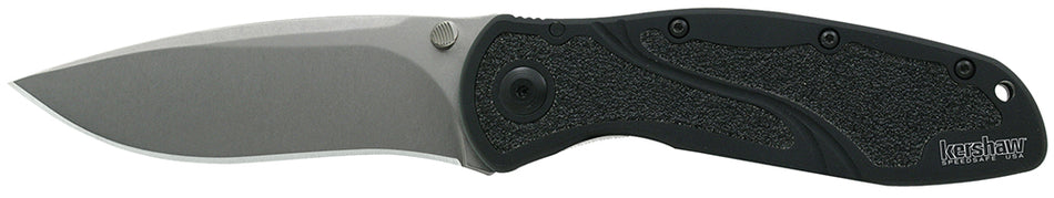 Kershaw Blur 1670S30V Folder 3.40" CPM S30V Recurve Drop Point Blade, Black Anodized Aluminum Handle