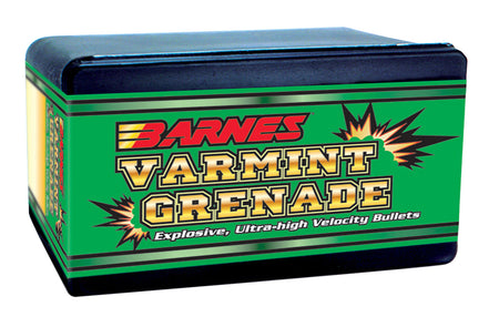 Barnes 30171 Varmint Grenade .22 Caliber 36 Grain Flat Base HP 100/Box