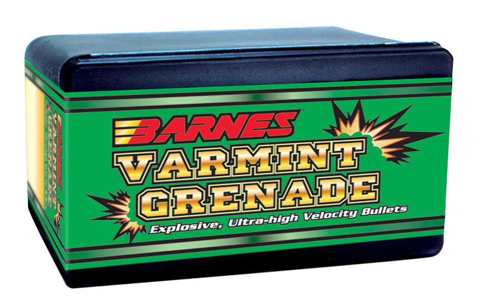 Barnes 30171 Varmint Grenade .22 Caliber 36 Grain Flat Base HP 100/Box