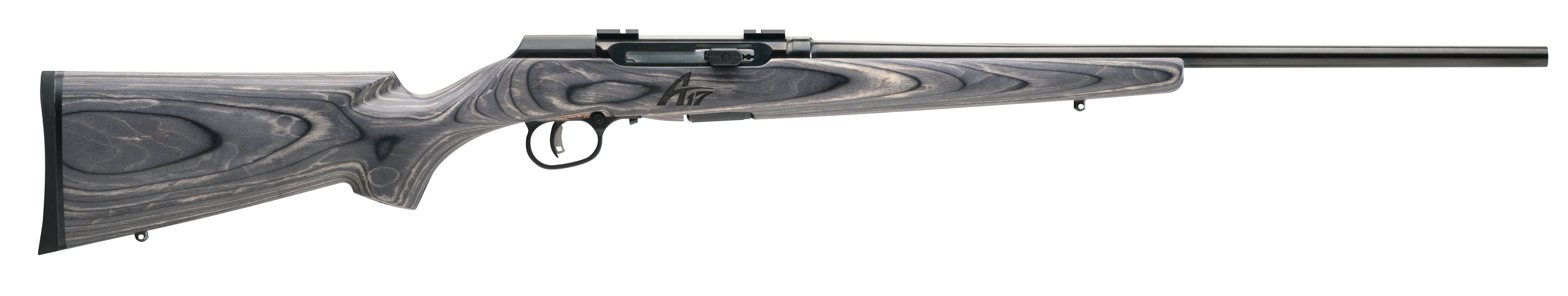 Savage Arms 47801 A17 Sporter Full Size 17 WSM 8+1 22" High Luster Button Rifled Barrel, High Luster Drilled & Tapped Carbon Steel Receiver, Matte Gray Fixed Laminate Stock, Right Hand