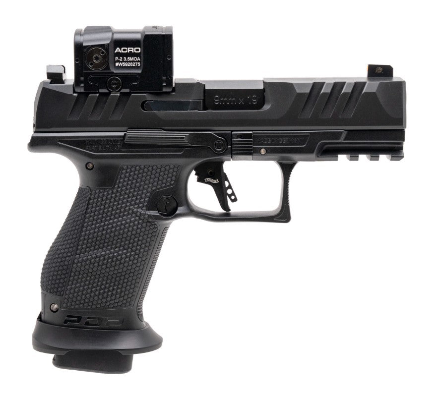 Walther PDP Pro ACRO Compact 9mm Pistol, 10+1 Capacity, Aimpoint Acro P-2 Red Dot