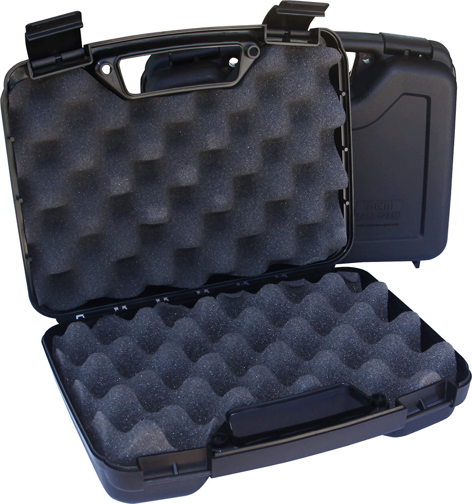 MTM Case-Gard SS-2500 Black Polypropylene Pistol Case Foam-Lined Fits Barrels Up to 4"
