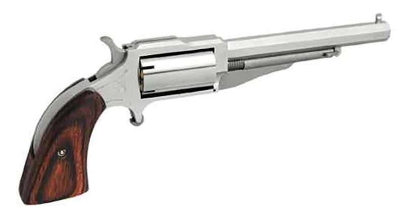 North American Arms Earl Companion .22 Cal Cap & Ball Revolver - 4" Stainless, #11 Percussion, 5-Round with Kit
