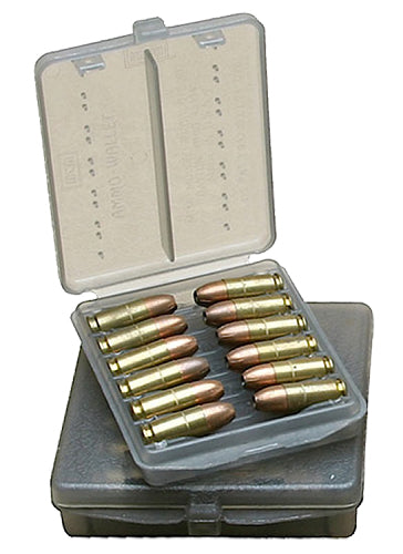 MTM Case-Gard W184541 18 Round .45 ACP Handgun Ammo Wallet Clear Smoke Polymer