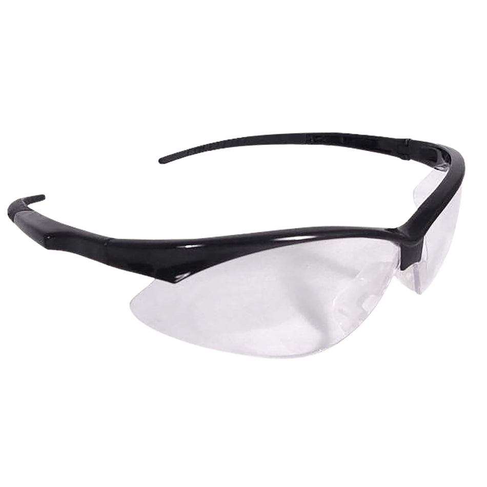 Radians Outback Adult Safety Glasses Clear Anti-Fog Lens Black Frame OB0110CS