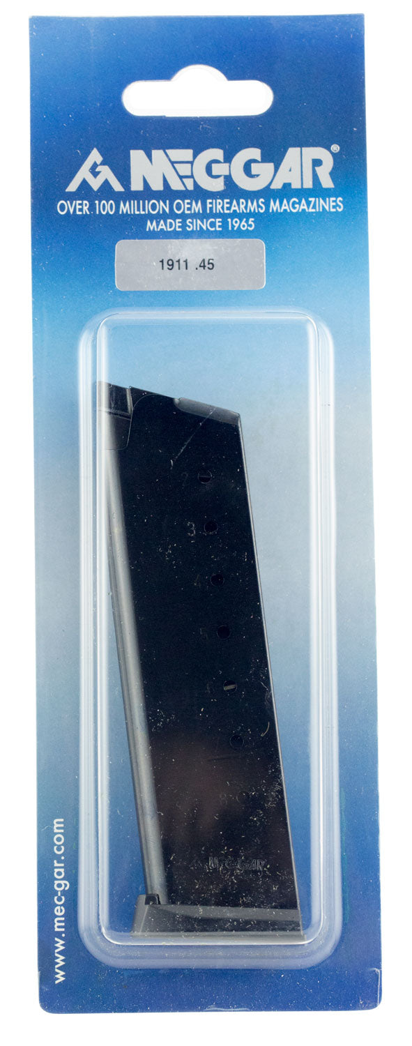 Mec-Gar MGCG4508BPF Standard 1911 Government .45 ACP 8rd Blued Magazine