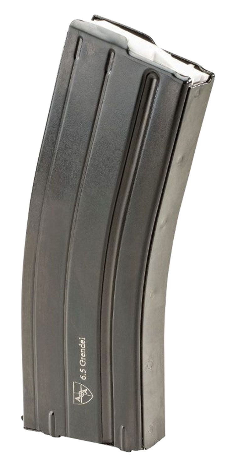 Alexander Arms MEG6524 24rd 6.5 Grendel Magazine for AR-15 Black Steel Anti-Tilt
