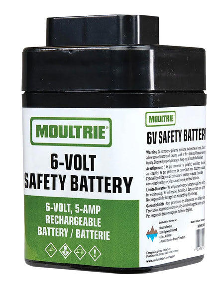 Moultrie MFHP12406 6 Volt Rechargeable Sealed Lead-Acid Safety Battery Black