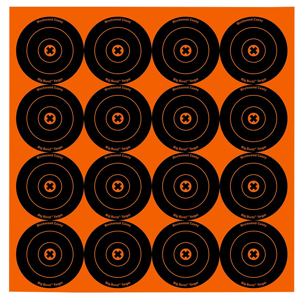 Birchwood Casey 36348 Big Burst 3" Bullseye Sight-In Self-Adhesive Target 48 Pack