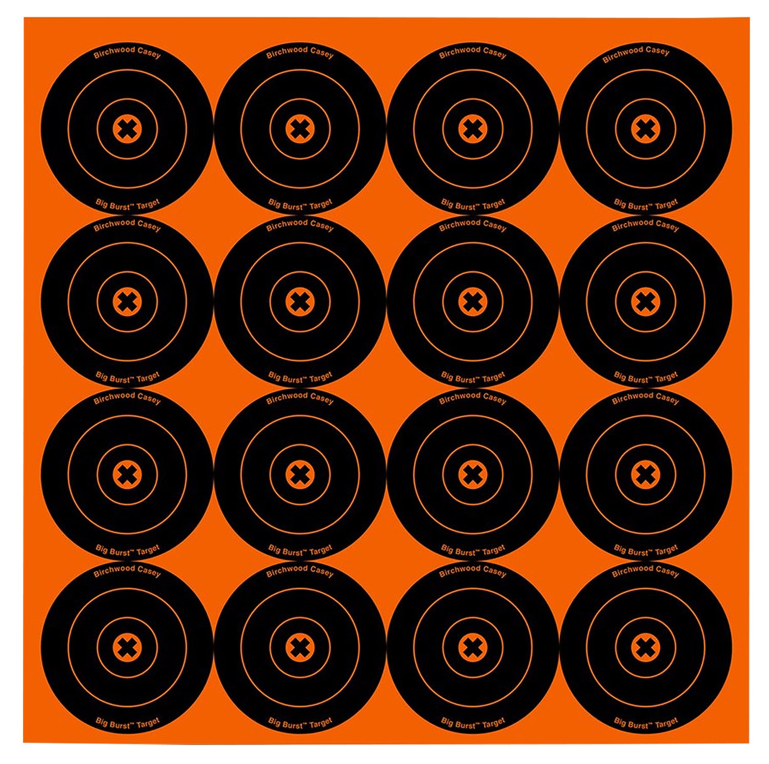 Birchwood Casey 36348 Big Burst 3" Bullseye Sight-In Self-Adhesive Target 48 Pack