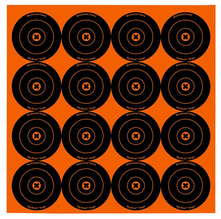 Birchwood Casey 36348 Big Burst 3" Bullseye Sight-In Self-Adhesive Target 48 Pack
