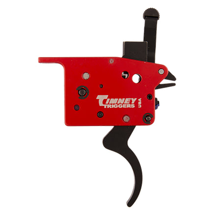 Timney 307 Featherweight Deluxe Curved Trigger 3 lbs Black/Red Compatible with Mosin-Nagant