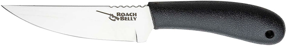 Cold Steel Roach Belly Fixed Knife 4.50" Serrated 4116 Stainless Blade Black Polypropylene Handle
