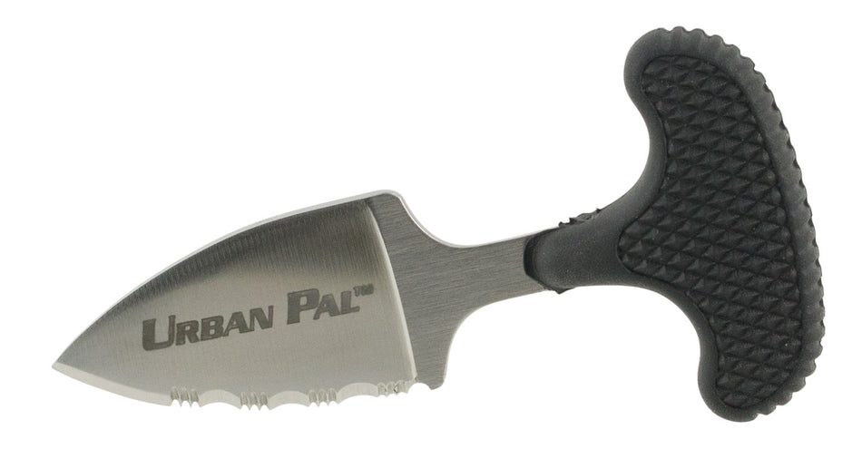 Cold Steel Urban Pal Fixed Blade 1.50" Serrated AUS-8A Blade Black Synthetic Rubber Handle