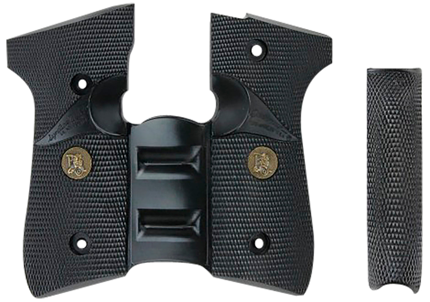 Pachmayr Signature Grip Full Wraparound Black Rubber Backstrap & Finger Grooves Beretta 92FS 96FS