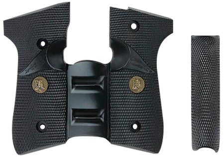 Pachmayr Signature Grip Full Wraparound Black Rubber Backstrap & Finger Grooves Beretta 92FS 96FS