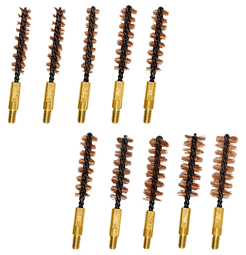 Otis FG380BP Variety Bronze Bristle Bore Brushes Multi-Caliber Rifle & Pistol 10 Pk