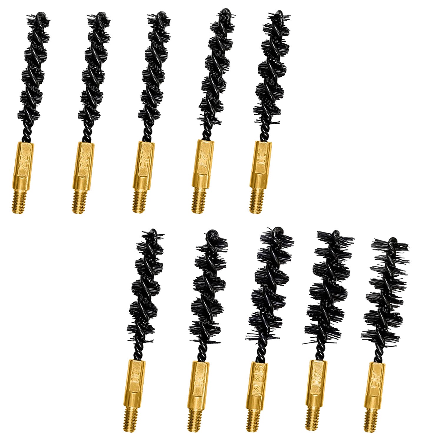 Otis FG380BPN Variety Nylon Bristle Bore Brushes Multi-Caliber Rifle & Pistol 10 Pk