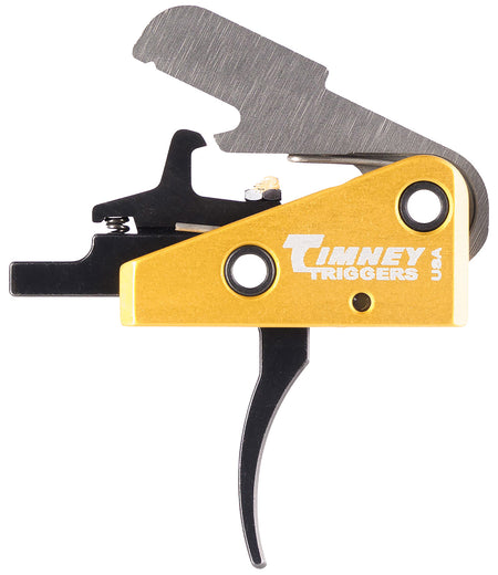 Timney 667S AR-15 Competition Trigger Single-Stage Curved 3 lb Pull Black/Gold Small Pin