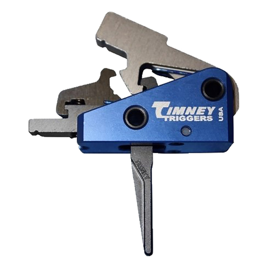 Timney 663SST Targa Long AR-15 Two-Stage Straight Trigger with 2 lb Pull Black/Blue Finish