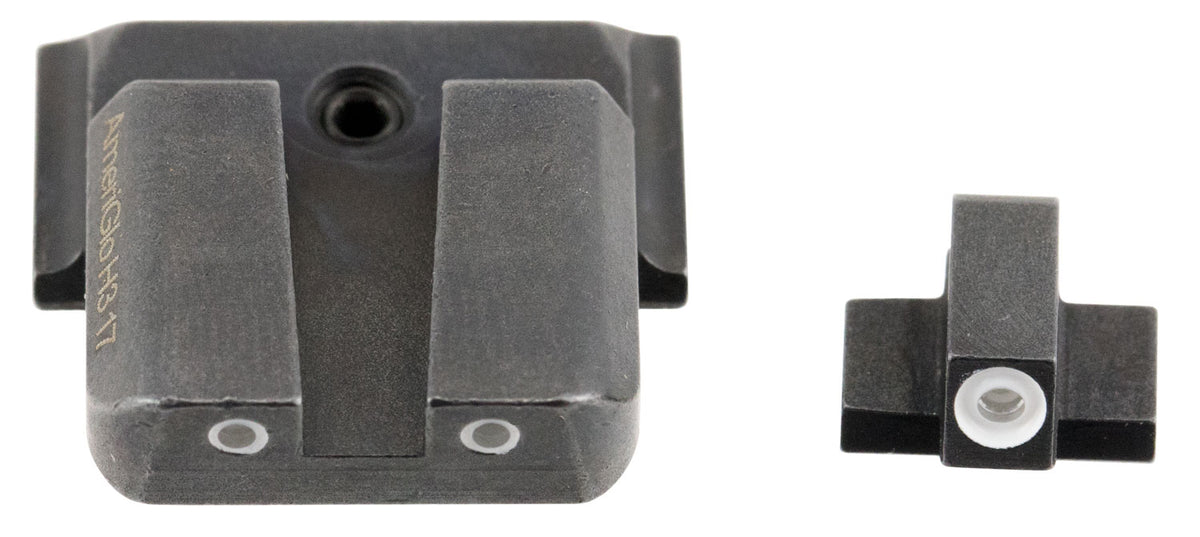 AmeriGlo SW801 Smith & Wesson M&P Classic Tritium Iron Sight Set - Green Tritium White Outline