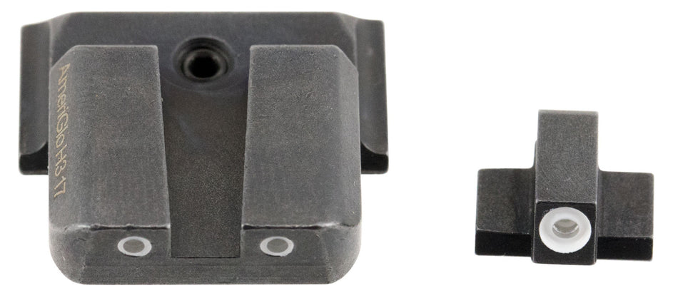 AmeriGlo SW801 Smith & Wesson M&P Classic Tritium Iron Sight Set - Green Tritium White Outline