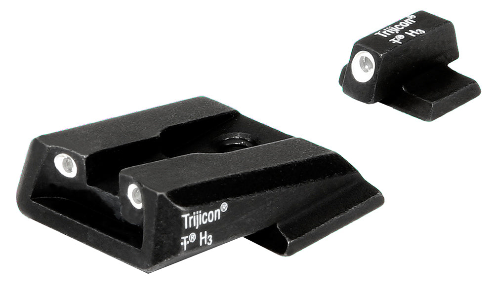 Trijicon Bright & Tough Tritium Night Sights White Outline Front & Rear for Smith & Wesson M&P/M&P M2.0
