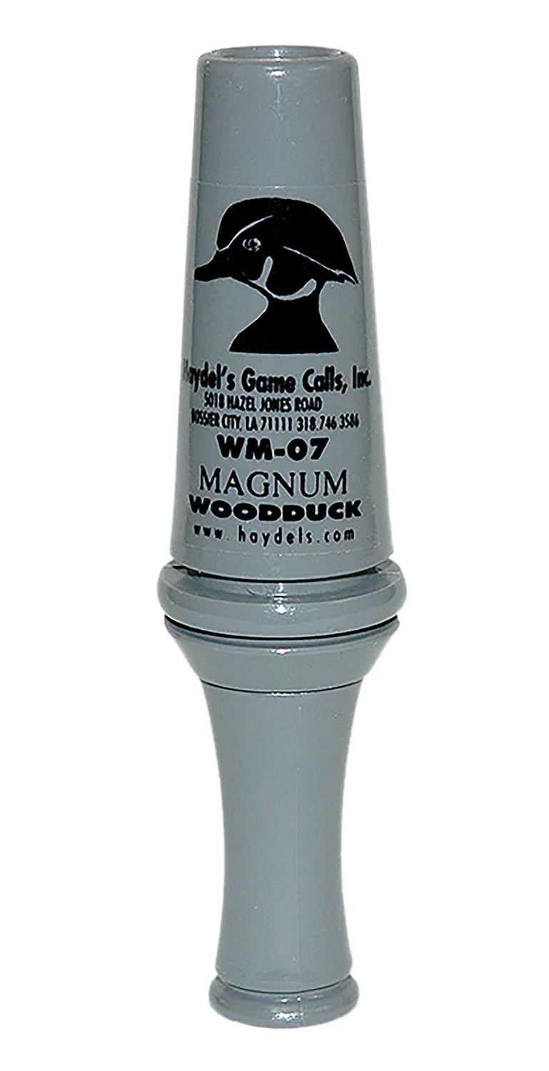 Haydel's Game Calls WM07 Single Reed Wood Duck Call Gray Acrylic