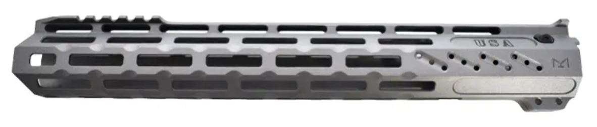 Fostech Mach-2 Lite 13in AR-15 Rail System Tungsten