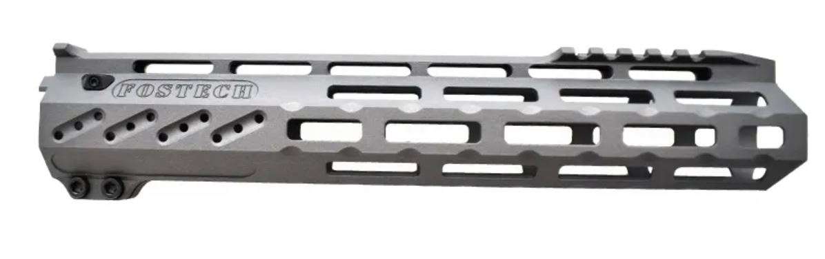 Fostech Mach-2 Lite 10in AR-15 Rail System Tungsten