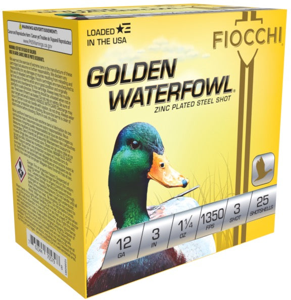 Fiocchi 12 Gauge Shotgun Shells  #3 1-1/4 oz 3 in