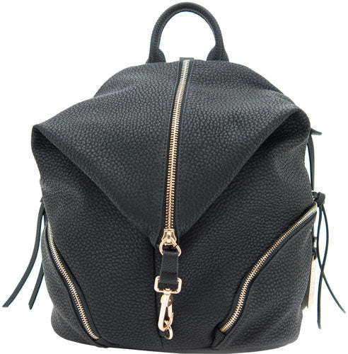 Cameleon Aurora CC Teardrop Backpack in Black Vegan Leather
