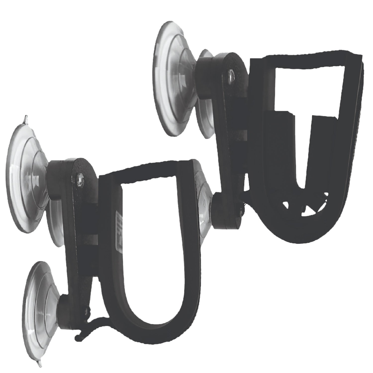Rugged Gear 10010 Black Metal Suction Cup Firearm Holder