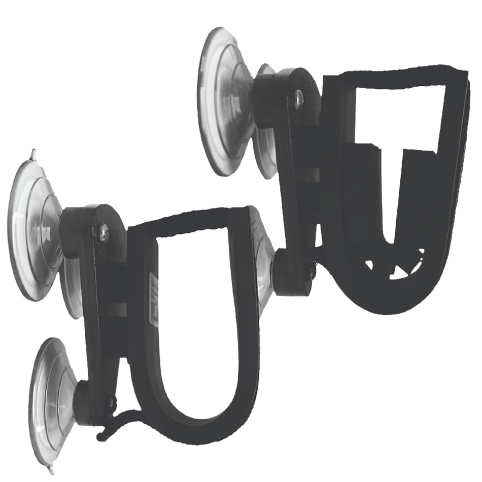 Rugged Gear 10010 Black Metal Suction Cup Firearm Holder