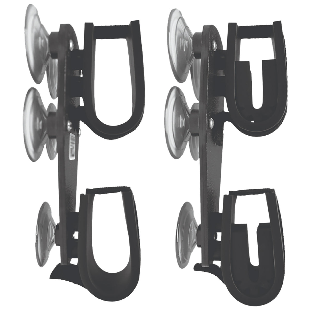 Rugged Gear 10020 Universal Suction Cup Gun Holder Black Metal