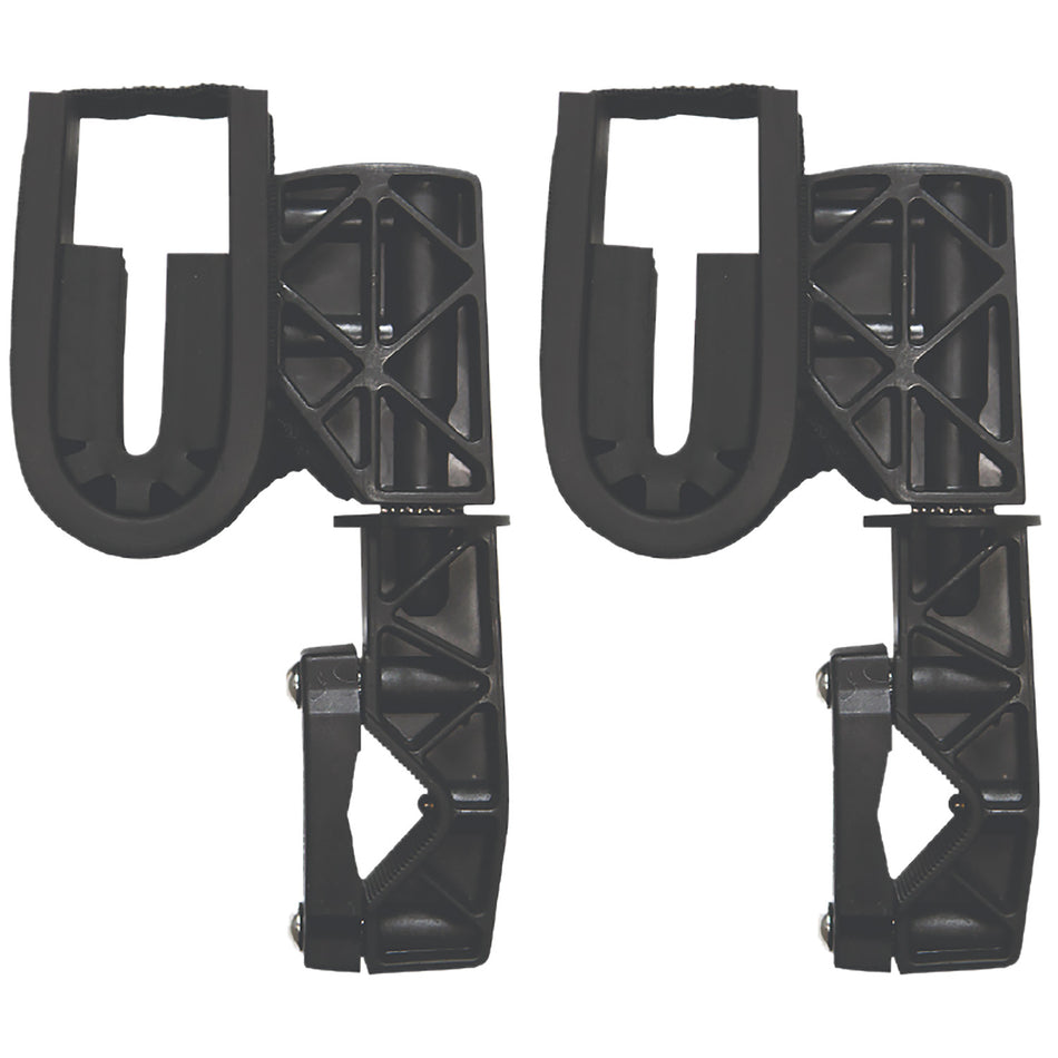 Rugged Gear 10100 ATV Single Hook Rifle/Shotgun Gun Holder Black Nylon Pair