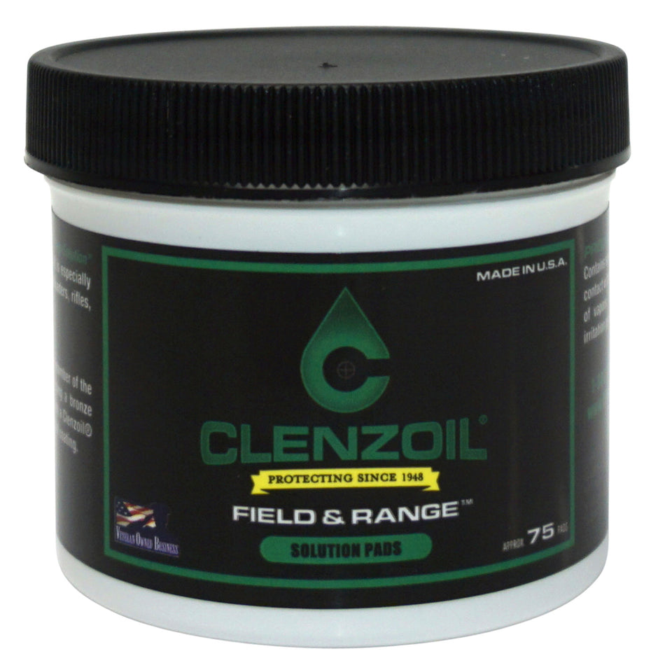 Clenzoil Field & Range Pre-Saturated .50 Cal/12 Gauge Bore Patches 75 Pack