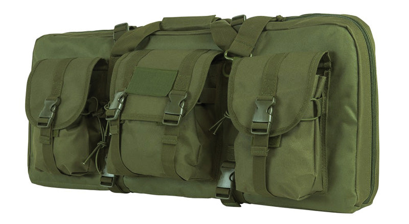 NcSTAR VISM Tactical Deluxe 2-Firearm SubGun/AR/AK Case 28" Green