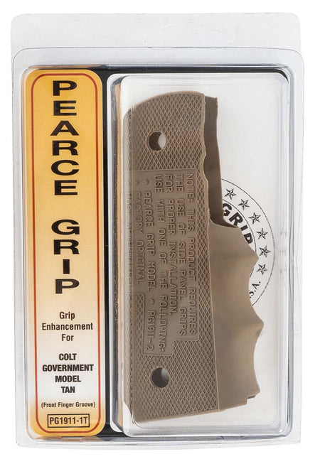 Pearce 1911 Government Model Tan Rubber Finger Groove Insert