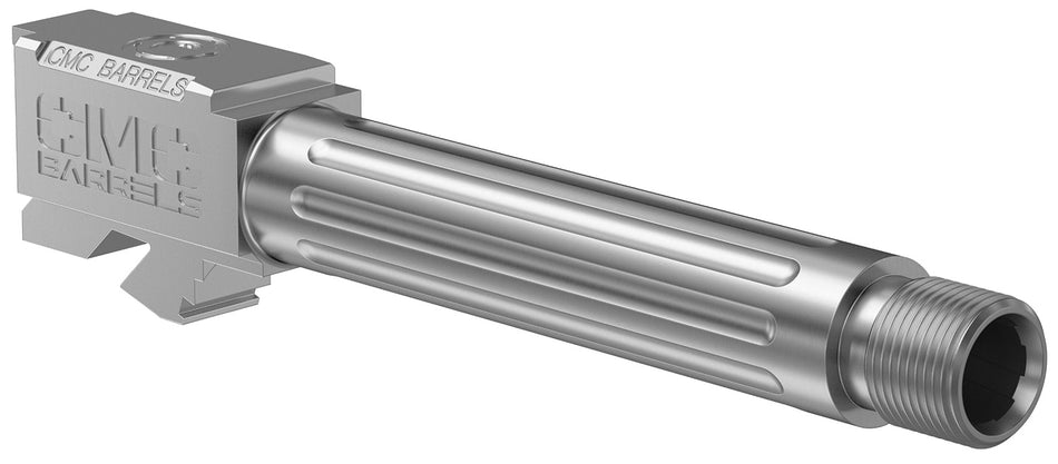 CMC Triggers Match Precision Barrel for Glock 19 Gen3-4 9mm Luger 4.01" Stainless Satin DLC Threaded