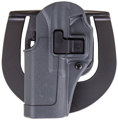 Blackhawk Serpa Sportster OWB Holster Size 13 Gun Metal Gray Polymer Paddle Compatible with Glock 20/21/37 and S&W M&P Left Hand