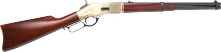 Cimarron 1866 Yellowboy .44 Special Lever Rifle, 19" Barrel with Saddle Ring, Brass Receiver, Walnut Stock
