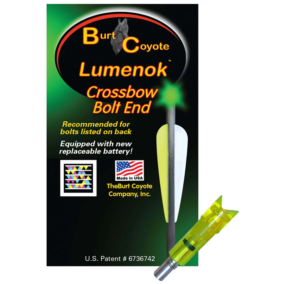 Lumenok Crossbow Lighted Nocks Green Moon for Gold Tip 3 Pack