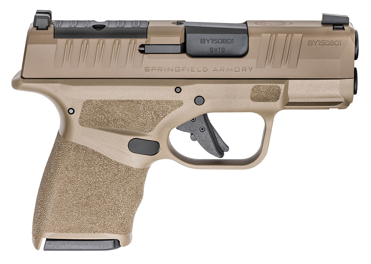 Springfield Armory Hellcat OSP 9mm FDE 3" 10+1, Night Sights, HC9319FOSPLC