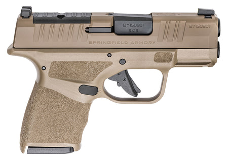 Springfield Armory Hellcat OSP 9mm FDE 3" 10+1, Night Sights, HC9319FOSPLC