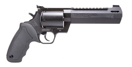 Taurus 2500061RH Raging Hunter Large Frame 500 S&W Mag 5rd 6.75" Black Ported/Target Crown Barrel, Matte Black Oxide Cylinder, Black Steel Frame Black Rubber Grip