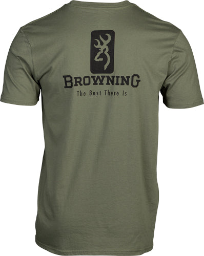 BROWNING SS T-SHIRT EMBLEM MILITARY GREEN XLARGE