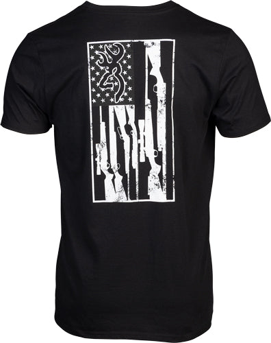 BROWNING SS T-SHIRT BROWNING LEGACY FLAG BLACK LARGE