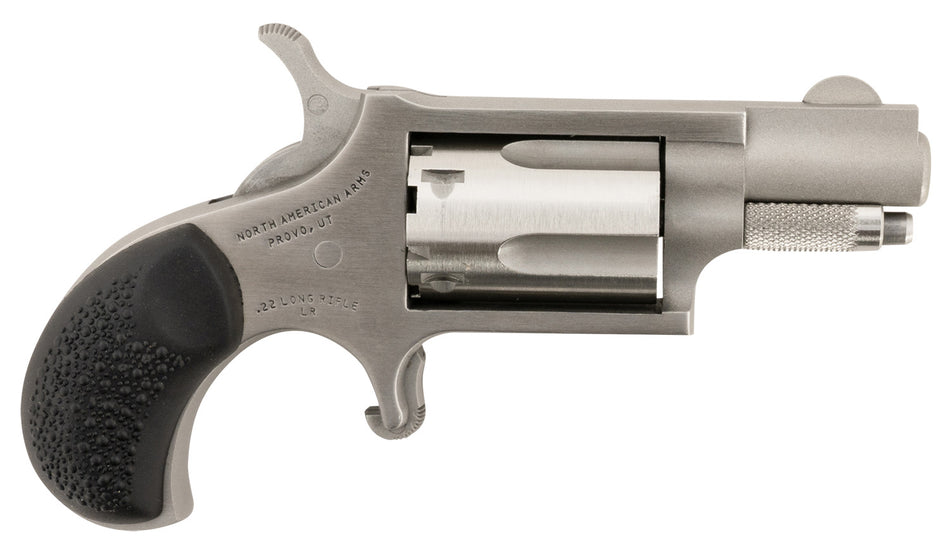 North American Arms .22 LR Mini-Revolver Carry Combo with Holster, 5-Round Stainless